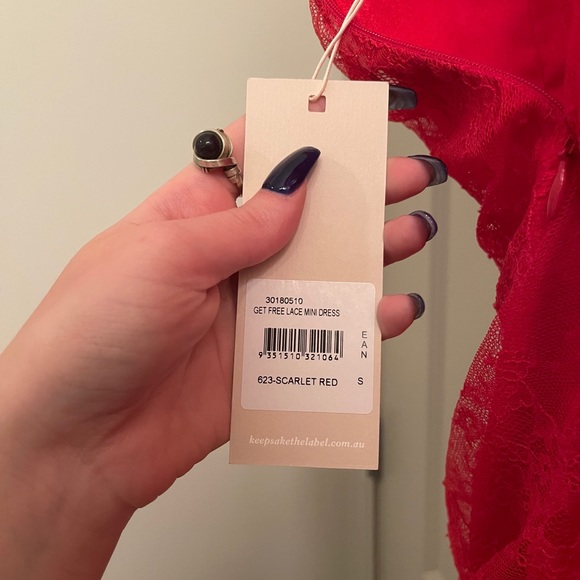 Little Red Lace Dress - Picture 6 of 6